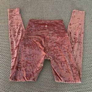 Lululemon Crushed Velvet leggings